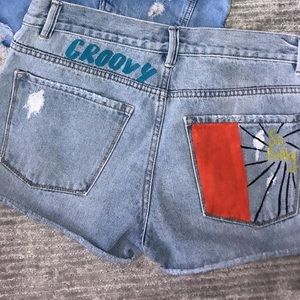 Custom jean shorts